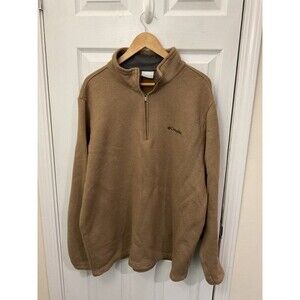 Columbia Men's Brown Quarter-Zip Pullover